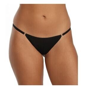 Brand New On Gossamer Women's Size S/M Black Thong Underwear Panties Mesh